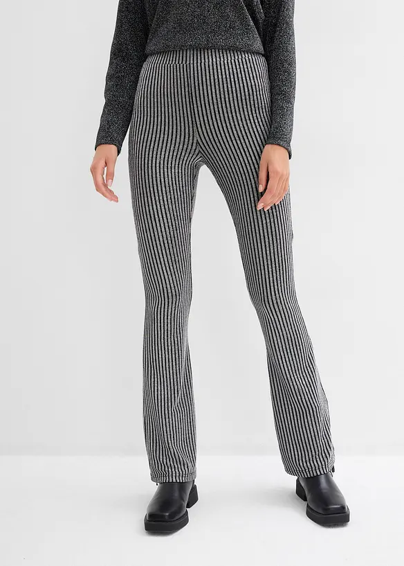 Rozšířené legíny se třpytivou přízí, bonprix