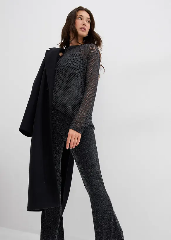 Rozšířené legíny se třpytem, bonprix