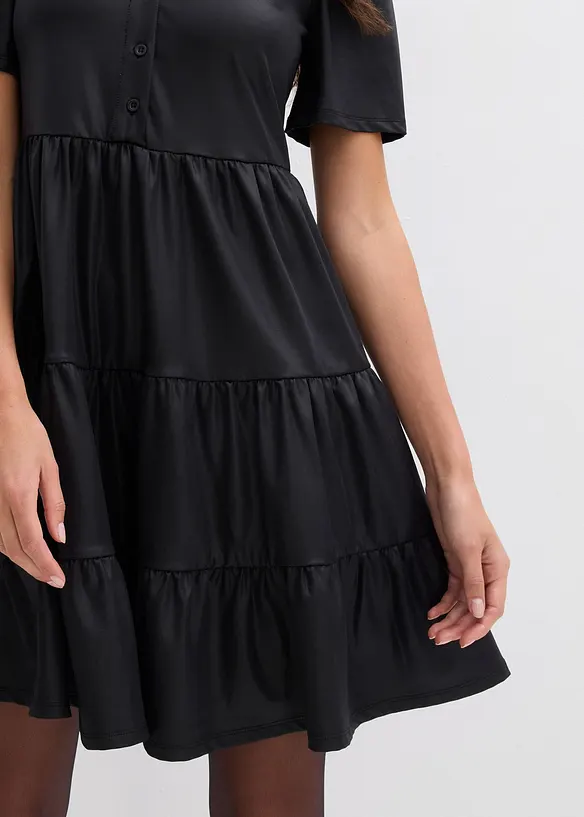 Minišaty z lesklého materiálu, bonprix