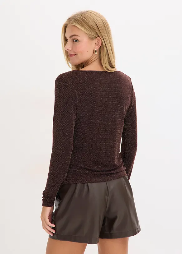 Top s v&yacute;střihem zv. voda, bonprix