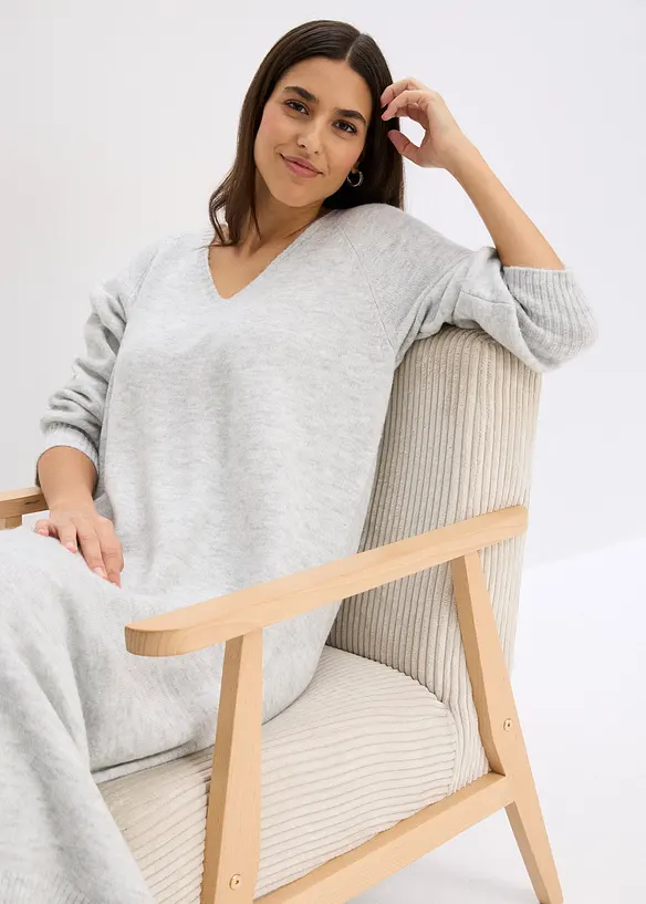 Oversize pleten&eacute; &scaron;aty v d&eacute;lce midi, bonprix