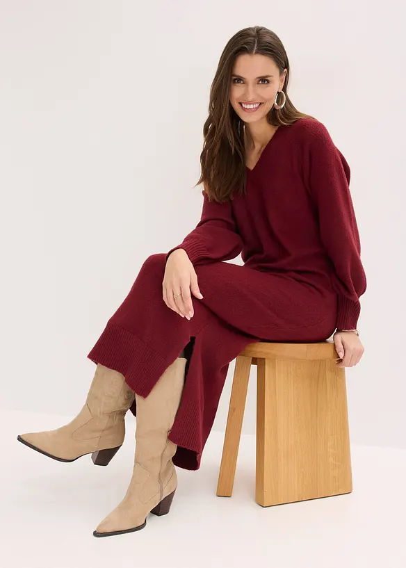 Oversize pleten&eacute; &scaron;aty v d&eacute;lce midi, bonprix