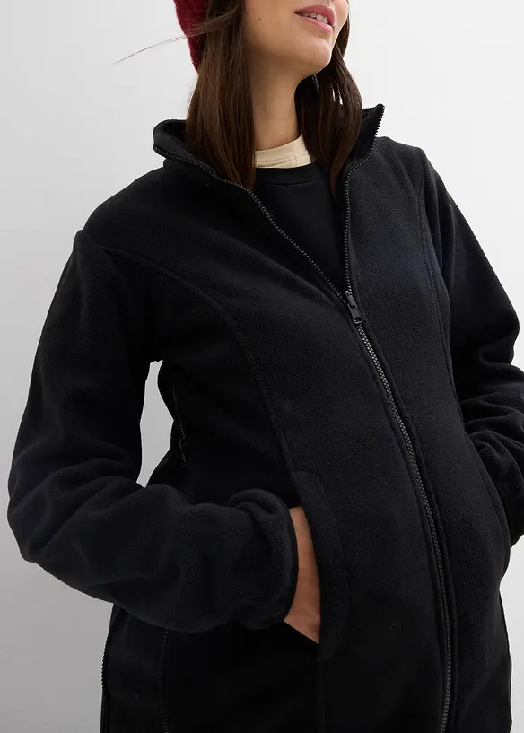 Těhotensk&aacute; nosic&iacute; parka s vyj&iacute;matelnou fl&iacute;sovou bundou, 6 v 1, bonprix