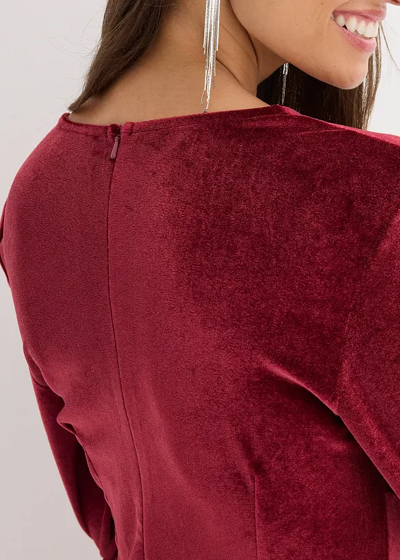 Minišaty z lesklého sametu, bonprix