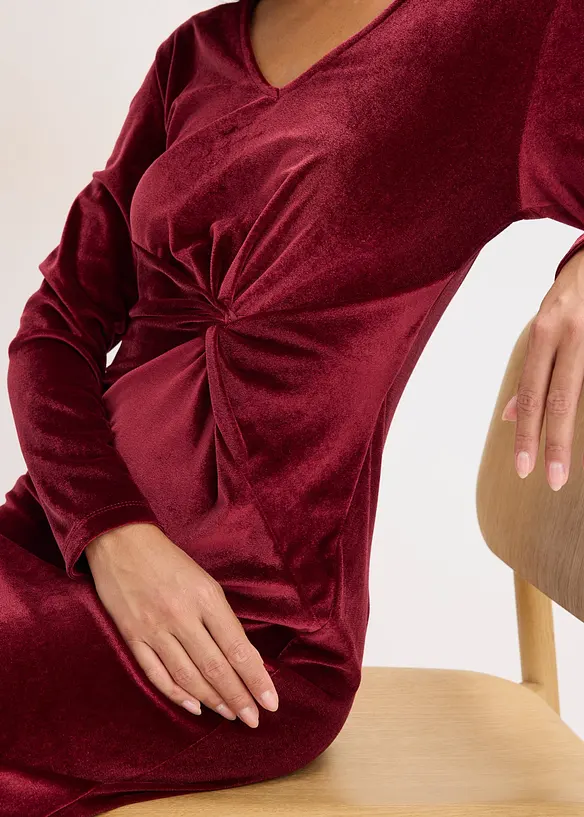 Minišaty z lesklého sametu, bonprix