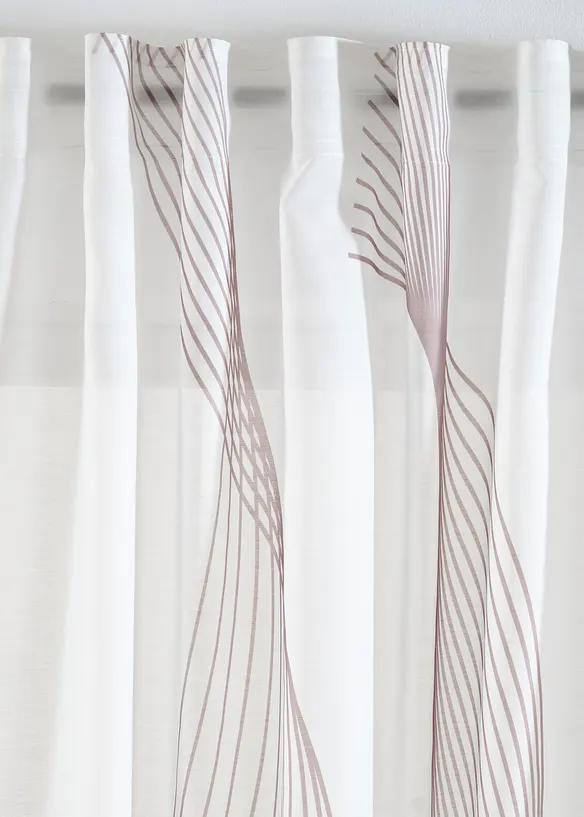 Záclona s potiskem vln (1 ks v balení), bonprix