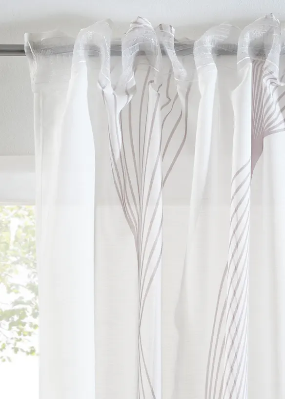 Záclona s potiskem vln (1 ks v balení), bonprix