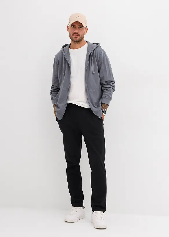 Mikina s kapuc&iacute; a zipem, bonprix