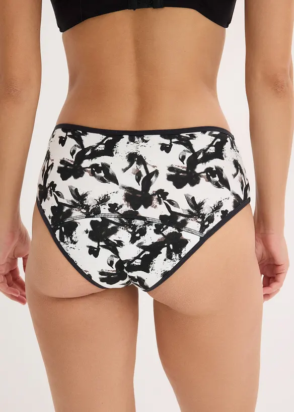 Bokové menstruační kalhotky z mikrovlákna, střední savost (3 ks v balení), bonprix