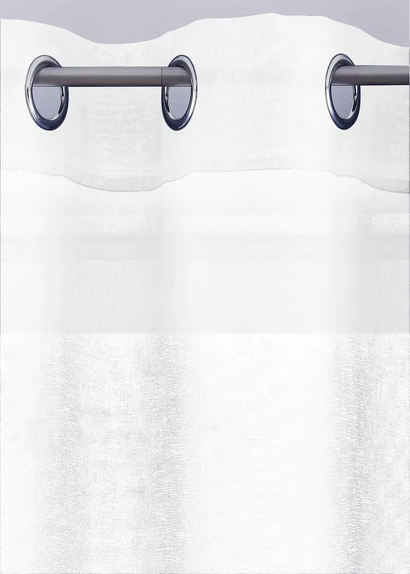 Záclona z recyklovaného polyesteru, s jemnou strukturou (1 ks), bonprix