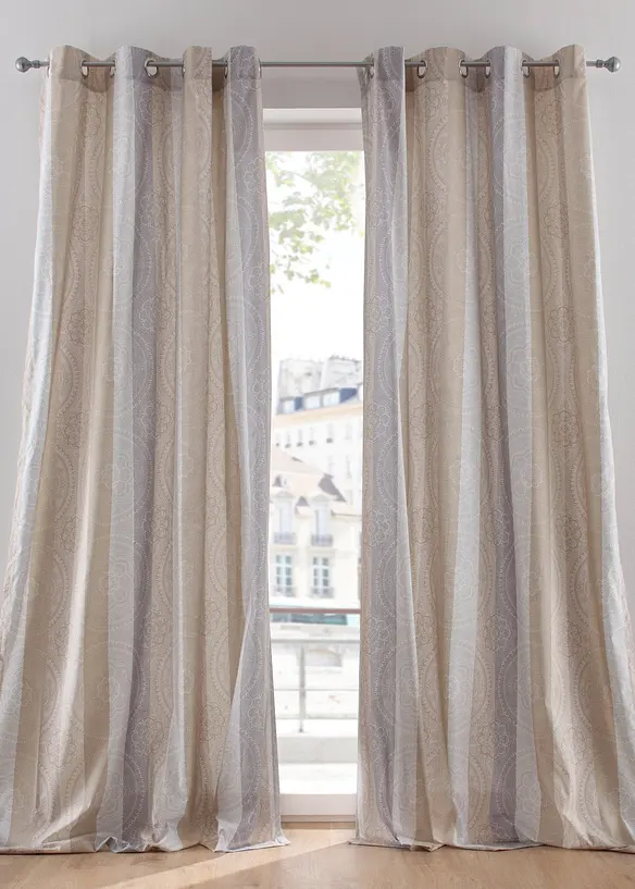 Neprůhledn&yacute; z&aacute;věs s proužky (1 ks) s recyklovan&yacute;m polyesterem, bonprix