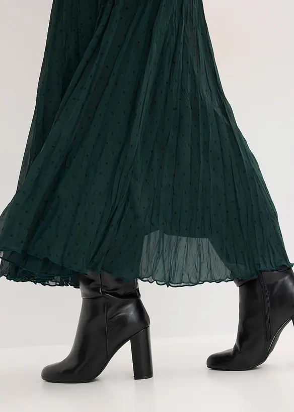 Šifónová sukně se zmačkanou úpravou, bonprix