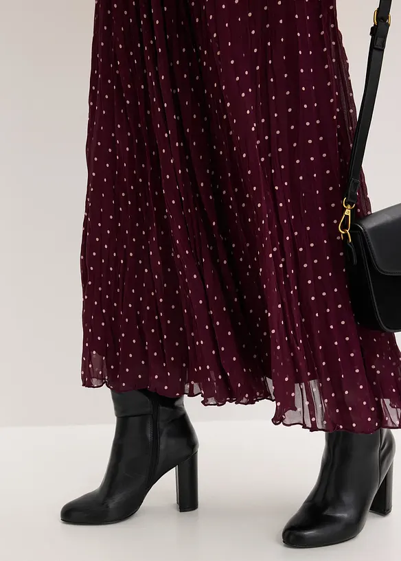 Šifónová sukně se zmačkanou úpravou, bonprix