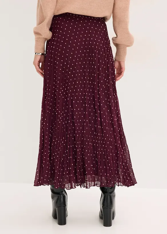 Šifónová sukně se zmačkanou úpravou, bonprix