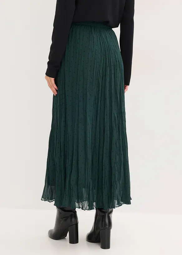 Šifónová sukně se zmačkanou úpravou, bonprix