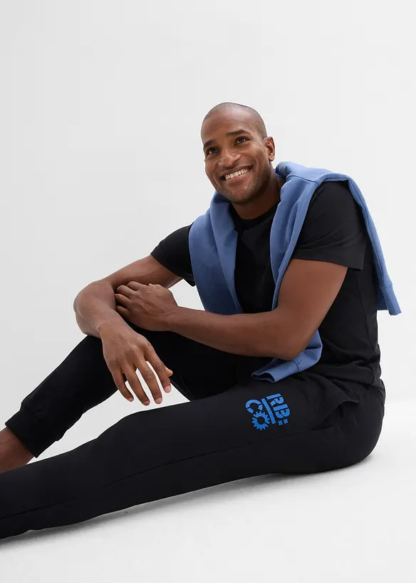 Sportovní kalhoty s kontrastními detaily, bonprix