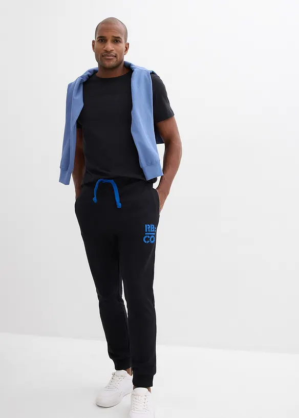 Sportovní kalhoty s kontrastními detaily, bonprix