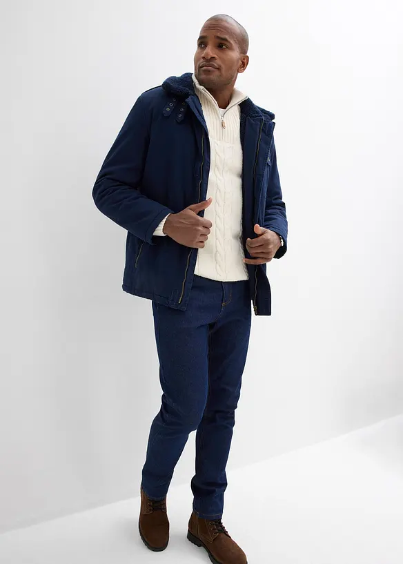 Džíny Classic Fit Straight, po stranách pružný pas, bonprix