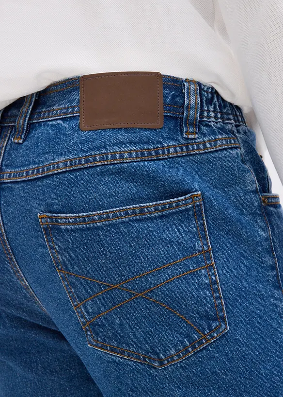 Džíny Classic Fit Straight, po stranách pružný pas, bonprix