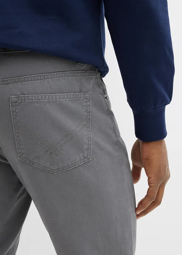 Keprové kalhoty z čisté bavlny Regular Fit, Straight, bonprix