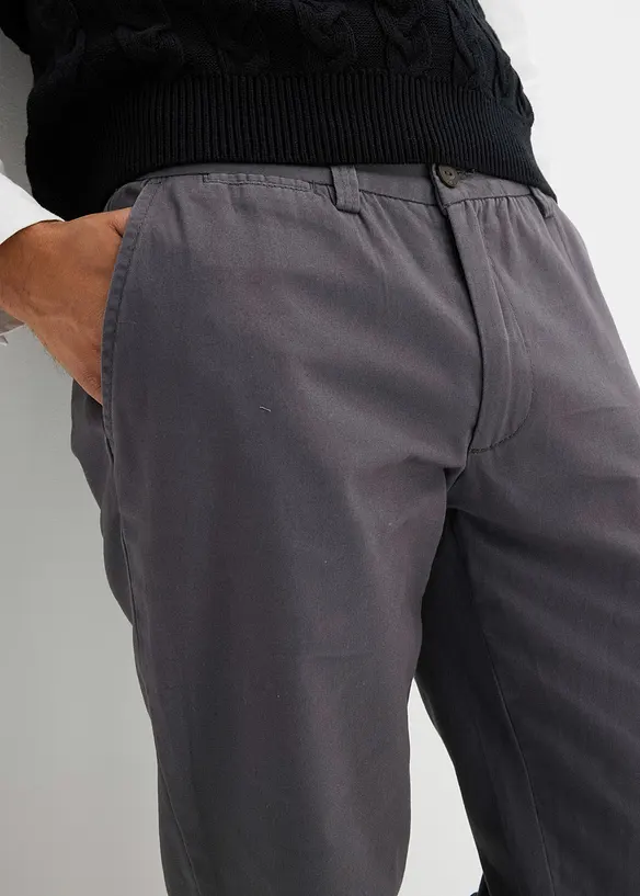 Chino kalhoty z čist&eacute; bavlny Regular Fit, Straight, bonprix