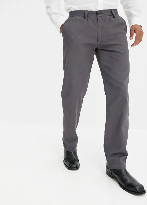 Chino kalhoty z čist&eacute; bavlny Regular Fit, Straight, bonprix