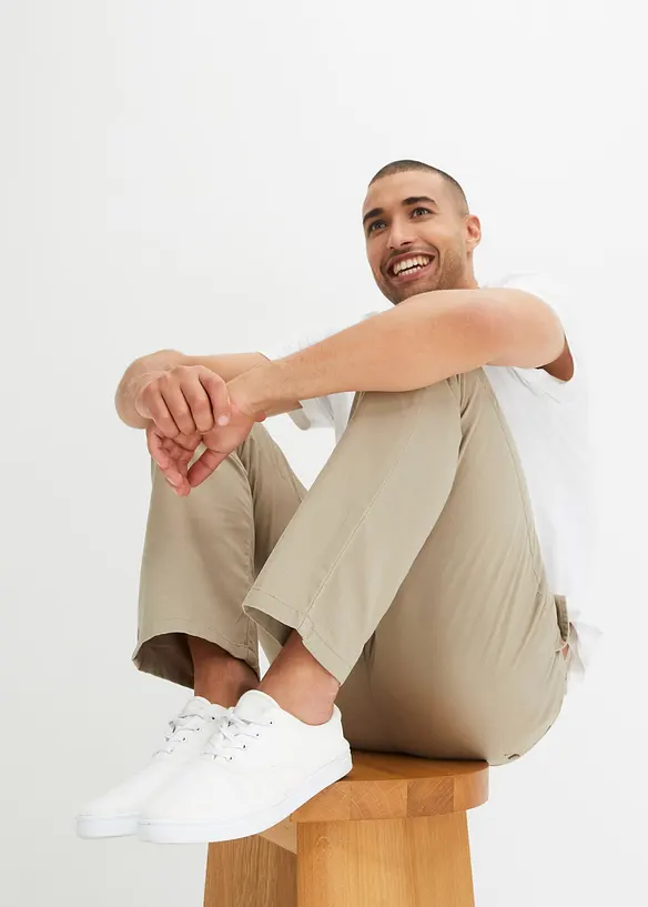 Chino kalhoty z čisté bavlny Regular Fit, Straight, bonprix
