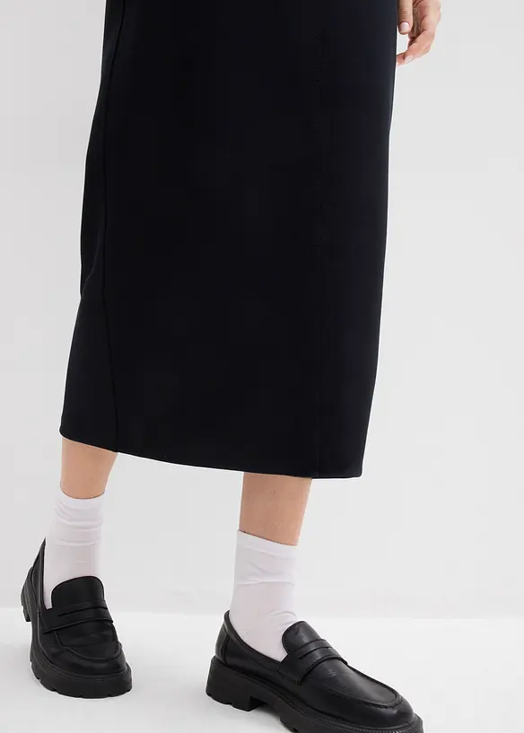 Midi sukně z materiálu scuba, bonprix