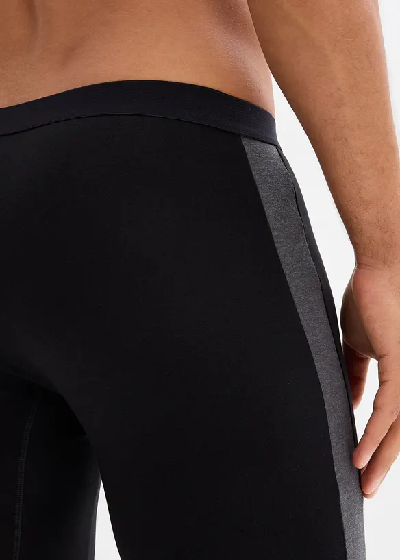 Dlouh&eacute; přil&eacute;hav&eacute; boxerky s bavlnou (2 ks v balen&iacute;), bonprix