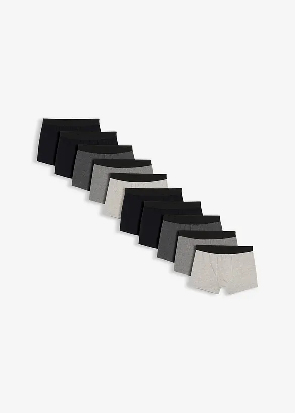 Přil&eacute;hav&eacute; boxerky s bavlnou (10 ks v balen&iacute;), bonprix