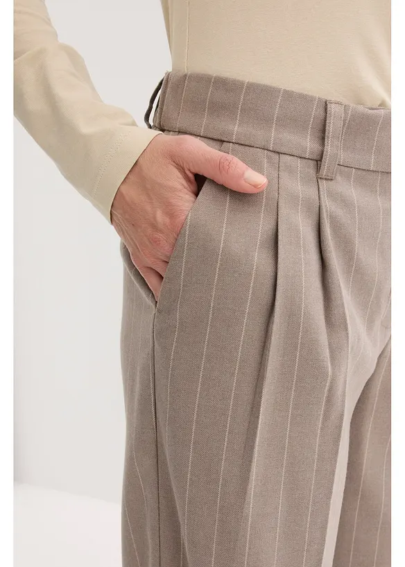 Kalhoty Marlene s vlasov&yacute;m proužkem, bonprix