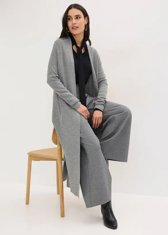 Dlouh&yacute; pleten&yacute; kab&aacute;tek s visk&oacute;zou, bonprix