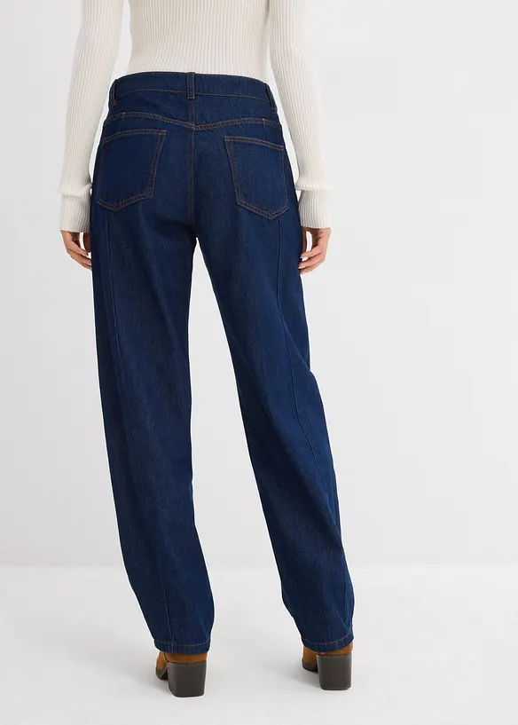 Balónové džíny Mid Waist, Super Soft, bonprix