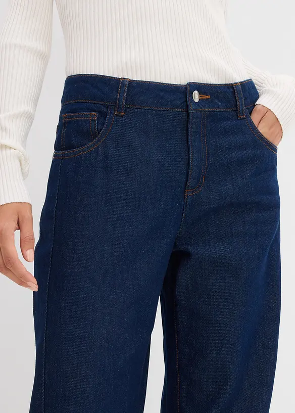 Balónové džíny Mid Waist, Super Soft, bonprix