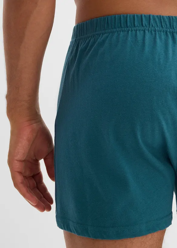 Volné žerzejové boxerky z bavlny (5 ks v balení), bonprix