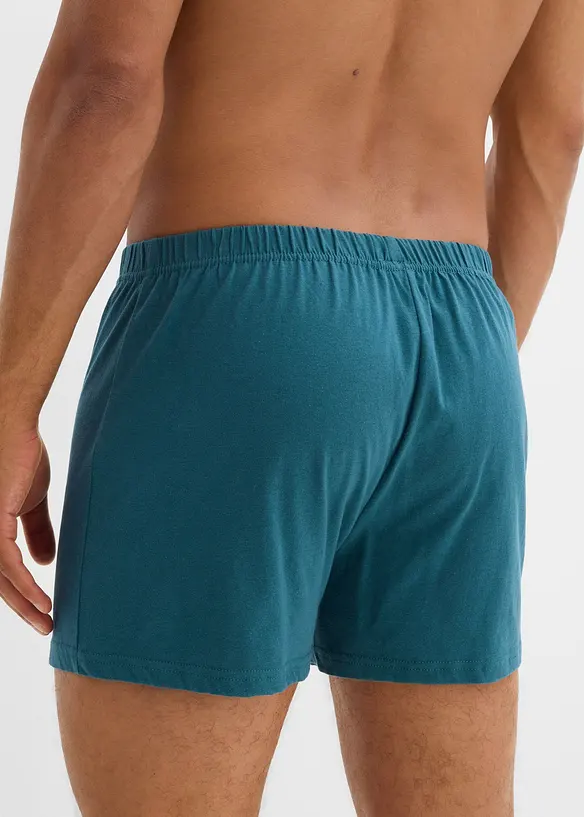 Volné žerzejové boxerky z bavlny (5 ks v balení), bonprix