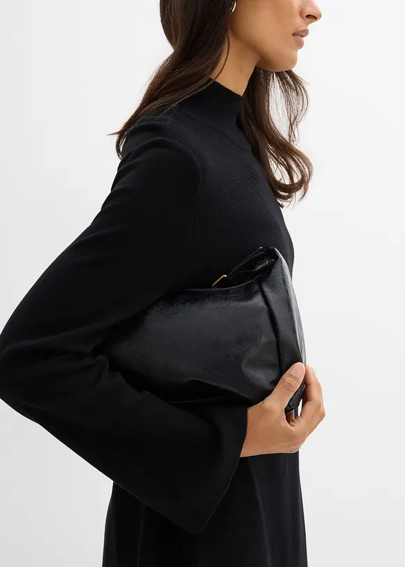 Pletené šaty s áčkovou liní, ze směsi s viskózou, bonprix