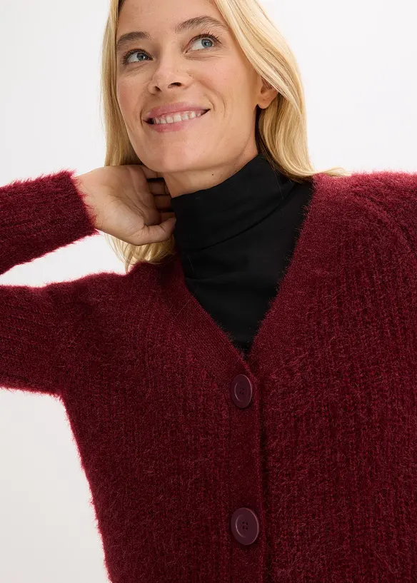 Žebrovan&yacute; kab&aacute;tek ze silněj&scaron;&iacute; pleteniny, bonprix