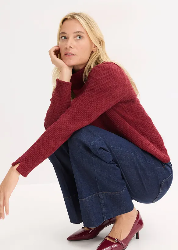 Mikina se stoj&aacute;čkem, bonprix