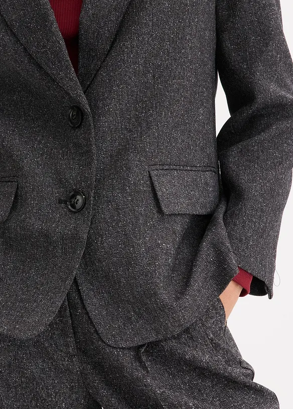 Oversize blejzr z jemn&eacute; visk&oacute;zov&eacute; směsi, bonprix