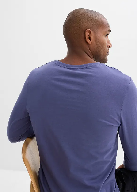 Triko s dlouh&yacute;m ruk&aacute;vem, z čist&eacute; organick&eacute; bavlny, bonprix