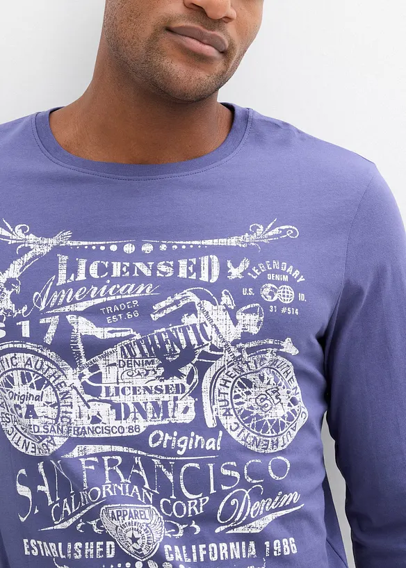 Triko s dlouh&yacute;m ruk&aacute;vem, z čist&eacute; organick&eacute; bavlny, bonprix