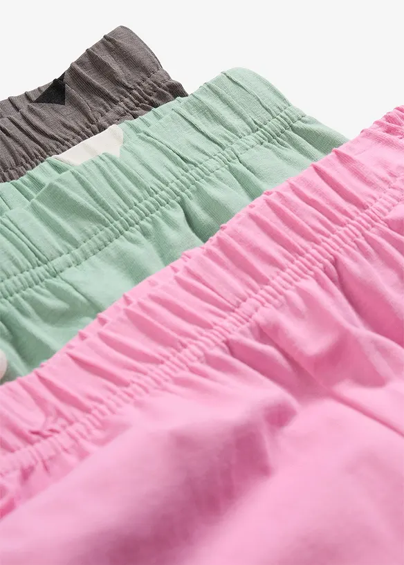 Leg&iacute;ny z elastick&eacute; bavlněn&eacute; směsi (3 ks v balen&iacute;), bonprix