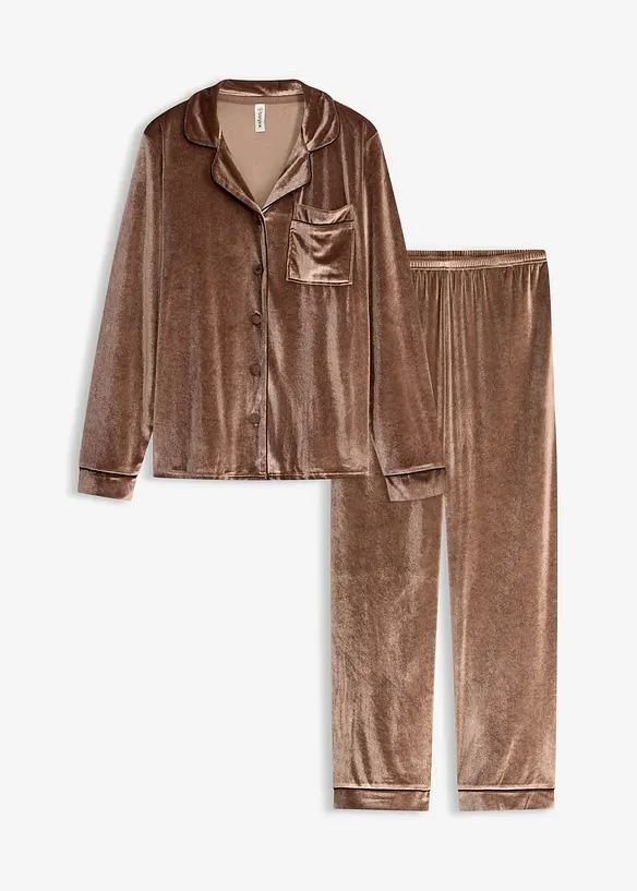 Sametov&yacute; oblek na doma, bonprix