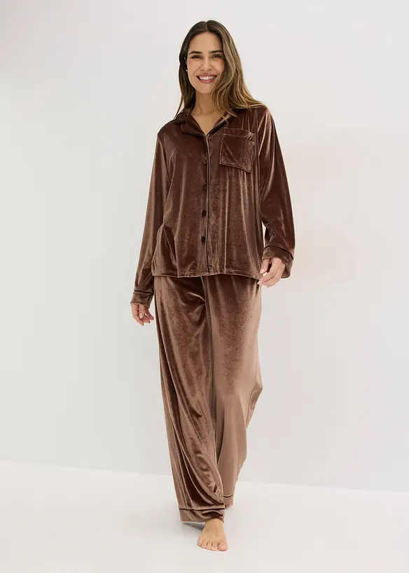 Sametov&yacute; oblek na doma, bonprix