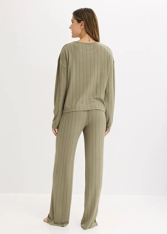 Dom&aacute;c&iacute; souprava z měkk&eacute;ho žebrovan&eacute;ho materi&aacute;lu, bonprix