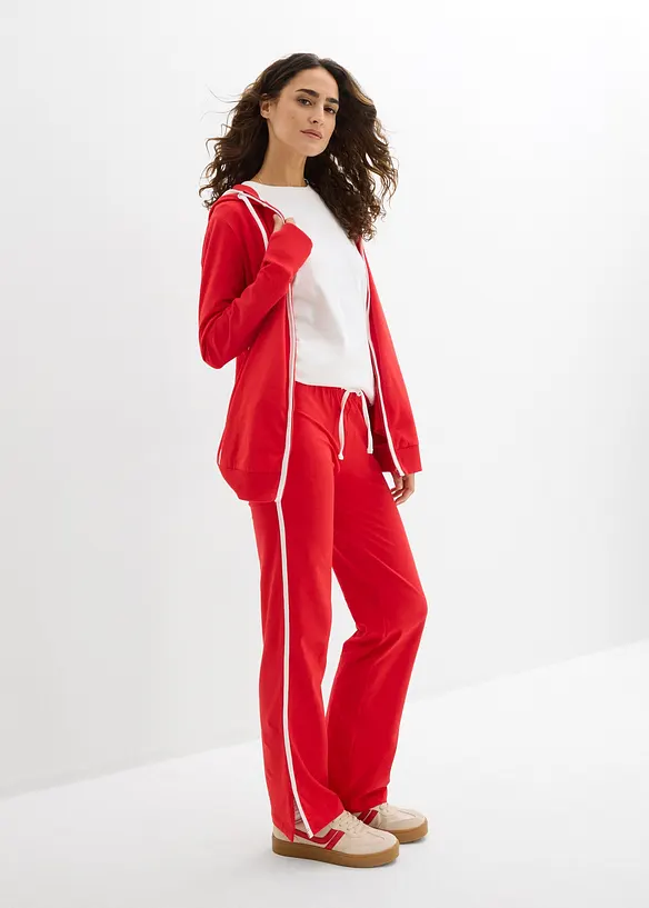 Strečov&aacute; joggingov&aacute; souprava z bavlny (2d&iacute;ln&aacute; souprava), bonprix