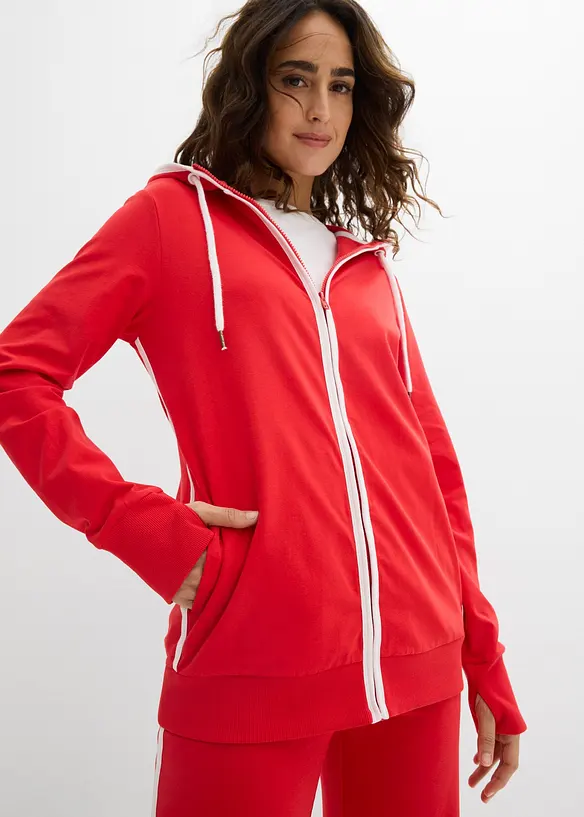 Strečov&aacute; joggingov&aacute; souprava z bavlny (2d&iacute;ln&aacute; souprava), bonprix