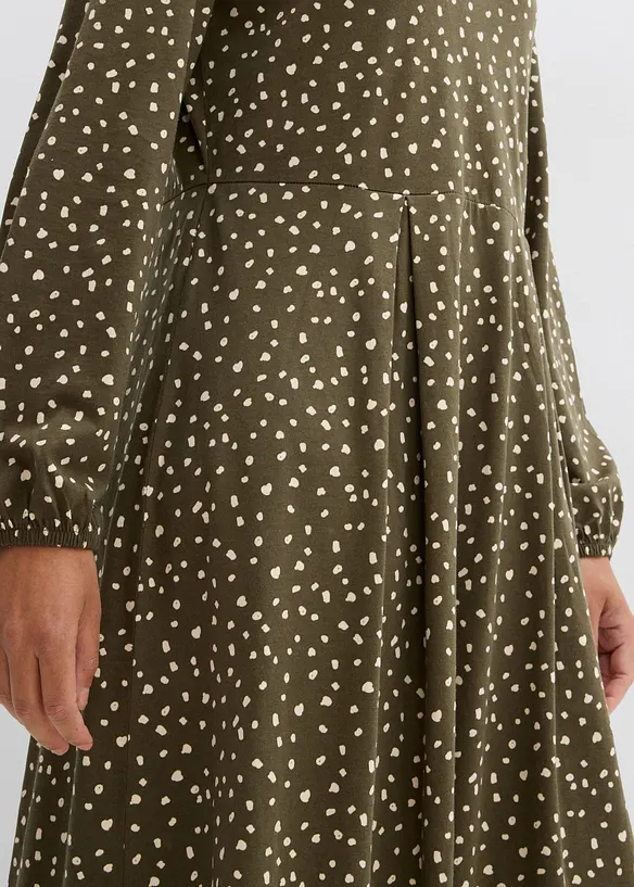 Bavlněn&eacute; &scaron;aty ze žerzeje, midi d&eacute;lka, bonprix