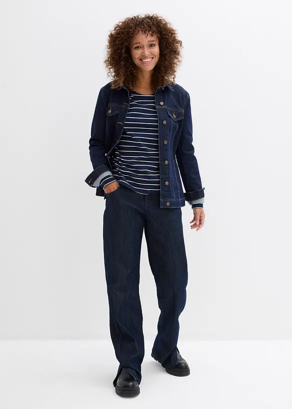 Triko s dlouh&yacute;m ruk&aacute;vem, z čist&eacute; organick&eacute; bavlny, bonprix